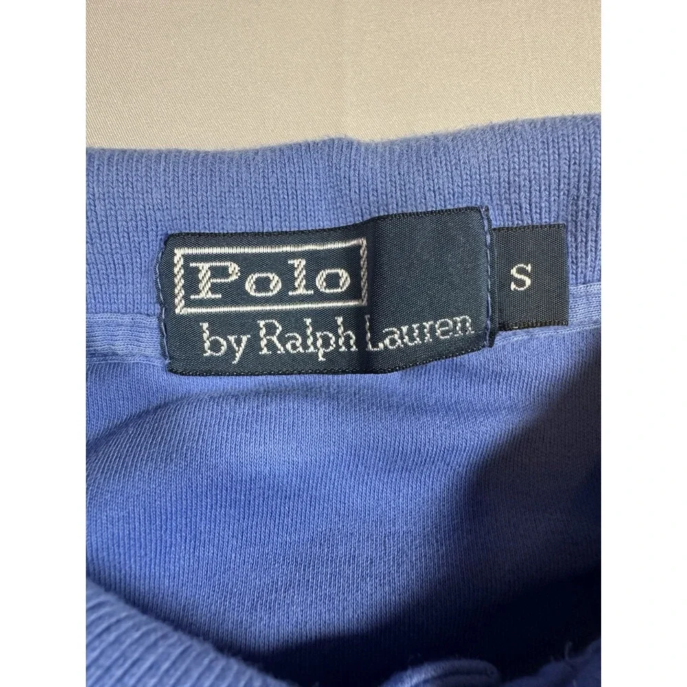 Polo Ralph Lauren Classic Fit Men's Small Blue w/ Orange Pony Logo Shirt